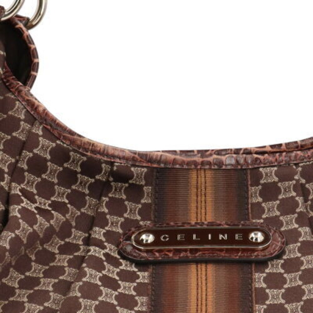 Celine Macadam Shoulder Bag Canvas Brown - Picture 7 of 7
